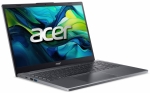 Лаптоп Acer Aspire 15, A15-51M-59Z7, Intel Core 5 120U (up to 5.00GHz, 12MB), 15.6" QHD (2560x1440) IPS SlimBezel, 1*16GB DDR5 4600MHz (1 slot free), 512GB PCIe NVMe SSD, Intel UMA, FHD Cam,WiFi 6E, BT 6E, Backlit Kbd, No OS, Steel Gray