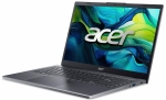 Лаптоп Acer Aspire 15, A15-51M-59Z7, Intel Core 5 120U (up to 5.00GHz, 12MB), 15.6" QHD (2560x1440) IPS SlimBezel, 1*16GB DDR5 4600MHz (1 slot free), 512GB PCIe NVMe SSD, Intel UMA, FHD Cam,WiFi 6E, BT 6E, Backlit Kbd, No OS, Steel Gray
