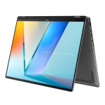 Лаптоп Asus Vivobook Flip TP3607SA-RJ004W,Intel Ultra 5  226V 16GB 2.1 GHz (8MB Cache, up to 4.5 GHz,)16.0 OLED WQXGA+(WQ+) 2880X1800 16:10 Bend+400nits(HDR) Glare , LPDDR5X 16GB ( onbd) 512 GB SSD, Windows 11, Matte Gray + Backpack