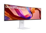 Монитор LG 49U950A-W, 49" 32:9 Curved UltraWide Dual QHD 5K 5120x1440 NANO IPS 1ms MBR, 144 Hz, 5ms, 400 cd/m2, 1000:1, HDR400, DCI-P3 98%,  USB Type-C, PD 90W, FreeSync, G-SYNC, PIP, 2 PBP, HDMI, DisplayPort, Speacer 2ch 10W, Tilt, Height, Swivel, Tiltan
