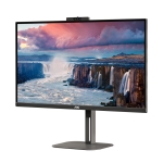 Монитор AOC Q27V5CW/BK, 27" IPS WLED, 2560x1440@75Hz, 4ms GtG, 1ms MPRT, 300cd m/2, 1000:1, 20M:1 DCR, Adaptive Sync, FreeSync, Low Blue Light, 5Wx2, Tilt, Height Adjust, Pivot, Swivel, HDMI, DP, USB hub