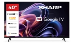 Телевизор Sharp 40HF2265E, 40" LED GOOGLE TV, FHD 1920 x 1080, Frameless, 1 000 000:1, DVB-T/T2/C/S/S2, Speaker 2x8W, Dolby Digital, HDR10, Google Assistant, Google Cast, 3xHDMI (ARC/CEC)I, 3.5mm Headphone jack / line-out, USB, Wi-Fi, Bluetooth, LAN, CI+,