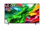 Телевизор LG 86QNED85A3C, 86" 4K QNED HDR Smart TV, 3840x2160, 120Hz Native (VRR 144Hz), DVB-T2/C/S2, ?8 AI, HDR 10 PRO, webOS 25 ThinQ, 4K Upscaling, WiFi 6, Dolby Vision, FreeSync, Google Cast, Bluetooth 5.3, AirPlay 2, LAN, CI, HDMI, SPDIF, 2 pole Stan