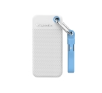 Твърд диск Verbatim Pocket SSD USB 3.2 Gen 2 1TB White/Light Blue incl. two rubber sleeves
