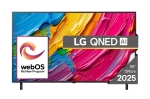 Телевизор LG 55QNED80A3A, 55" 4K QNED HDR Smart TV, 3840x2160, DVB-T2/C/S2, Alpha 7 AI Processor, HDR10 / HLG, webOS 25 ThinQ, VRR / ALLM / HGiG, 4K Upscaling, WiFi 5, Voice Controll, Bluetooth 5.1, AirPlay 2, LAN, CI, HDMI, SPDIF, Google Cast, 2 pole Sta