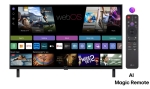 Телевизор LG 43QNED80A3A, 43" 4K QNED HDR Smart TV, 3840x2160, DVB-T2/C/S2, a7 AI Processor, HDR10 / HLG, webOS 25 ThinQ, VRR / ALLM / HGiG, 4K Upscaling, WiFi 5, Voice Controll, Bluetooth 5.1, AirPlay 2, LAN, CI, HDMI, SPDIF, Google Cast, 2 pole Stand