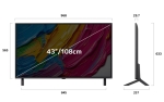Телевизор LG 43QNED80A3A, 43" 4K QNED HDR Smart TV, 3840x2160, DVB-T2/C/S2, a7 AI Processor, HDR10 / HLG, webOS 25 ThinQ, VRR / ALLM / HGiG, 4K Upscaling, WiFi 5, Voice Controll, Bluetooth 5.1, AirPlay 2, LAN, CI, HDMI, SPDIF, Google Cast, 2 pole Stand