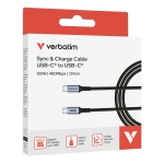Кабел Verbatim Sync & Charge USB-C to USB-C 100W 120 cm