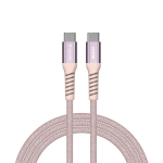 Кабел Verbatim Sync & Charge USB-C to USB-C 100W Magnetic 120 cm - Pink