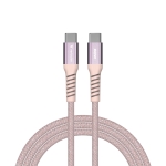 Кабел Verbatim Sync & Charge USB-C to USB-C 60W Magnetic 120 cm - Pink