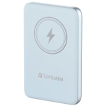 Външна батерия Verbatim MCP-10BE Power Pack 10000 mAh with UBS-C PD 20W / Magnetic Wireless Charging 15W Blue