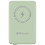 Външна батерия Verbatim MCP-10GN Power Pack 10000 mAh with UBS-C PD 20W / Magnetic Wireless Charging 15W Green