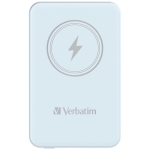 Външна батерия Verbatim MCP-5BE Power Pack 5000 mAh with UBS-C PD 20W / Magnetic Wireless Charging 15W Blue