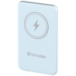 Външна батерия Verbatim MCP-5BE Power Pack 5000 mAh with UBS-C PD 20W / Magnetic Wireless Charging 15W Blue