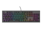 Клавиатура Genesis Mechanical Gaming Keyboard Thor 303 RGB Backlight Brown Switch US Layout Black