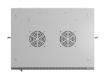 Комуникационен шкаф Lanberg rack cabinet 19" wall-mount 12U/600x450 with perforated door grey (flat pack)