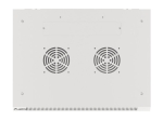 Комуникационен шкаф Lanberg rack cabinet 19" wall-mount 12U/600x450 for self-assembly with metal door grey (flat pack)