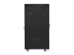Комуникационен шкаф Lanberg rack cabinet 19" free-standing 27U/800x1200 (flat pack) with glass door lcd black