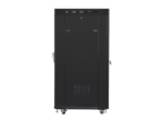 Комуникационен шкаф Lanberg rack cabinet 19" free-standing 27U/800x1200 (flat pack) with glass door lcd black