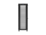 Комуникационен шкаф Lanberg rack cabinet 19" free-standing 47U/800X800 (FLAT PACK) with mesh door LCD black