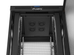 Комуникационен шкаф Lanberg rack cabinet 19" free-standing 47U/800X800 (FLAT PACK) with mesh door LCD black