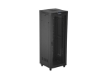 Комуникационен шкаф Lanberg rack cabinet 19" free-standing 47U/800X800 (FLAT PACK) with mesh door LCD black