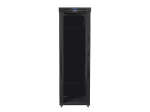 Комуникационен шкаф Lanberg rack cabinet 19" free-standing 47U/800x1200 (flat pack) with glass door lcd black v2