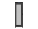 Комуникационен шкаф Lanberg rack cabinet 19" free-standing 47U/800x1000 (flat pack) with mesh door lcd black v2
