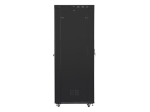 Комуникационен шкаф Lanberg rack cabinet 19" free-standing 47U/800x1000 (flat pack) with mesh door lcd black v2