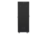 Комуникационен шкаф Lanberg rack cabinet 19" free-standing 42U/800x800 (flat pack) with glass door lcd black v2
