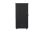 Комуникационен шкаф Lanberg rack cabinet 19" free-standing 42U/800x1200 (flat pack) with glass door lcd black v2