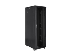 Комуникационен шкаф Lanberg rack cabinet 19" free-standing 42U/800x1200 (flat pack) black