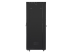 Комуникационен шкаф Lanberg rack cabinet 19" free-standing 42U/800x1000 (flat pack) with glass door lcd black v2