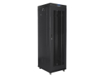 Комуникационен шкаф Lanberg rack cabinet 19" free-standing 42U/600x800 (flat pack) with mesh door lcd black v2