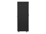 Комуникационен шкаф Lanberg rack cabinet 19" free-standing 42U/600x800 (flat pack) with mesh door black