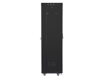 Комуникационен шкаф Lanberg rack cabinet 19" free-standing 42U/600x600 (flat pack) with mesh door lcd black v2