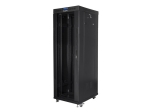 Комуникационен шкаф Lanberg rack cabinet 19" free-standing 37U/800x1000 (flat pack) with glass door lcd black v2
