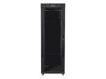 Комуникационен шкаф Lanberg rack cabinet 19" free-standing 37U/800x1000 (flat pack) with glass door lcd black v2