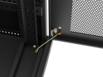 Комуникационен шкаф Lanberg rack cabinet 19" free-standing 32U/600X1000 (FLAT PACK) with mesh door LCD black