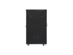 Комуникационен шкаф Lanberg rack cabinet 19" free-standing 22U/800x1000 (flat pack) with mesh door lcd black v2