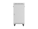 Комуникационен шкаф Lanberg rack cabinet 19" free-standing 22U/600x800 (flat pack) with glass door lcd grey v2