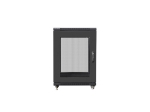 Комуникационен шкаф Lanberg rack cabinet 19" free-standing 15U/600x800 (flat pack) with mesh door black