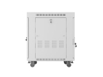 Комуникационен шкаф Lanberg rack cabinet 19" free-standing 15U/600x800 (flat pack) with glass door lcd grey v2