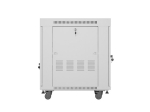 Комуникационен шкаф Lanberg rack cabinet 19" free-standing 15U/600x800 (flat pack) with glass door lcd grey v2