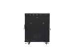 Комуникационен шкаф Lanberg rack cabinet 19" free-standing 15U/600x800 (flat pack) with glass door lcd black v2