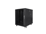 Комуникационен шкаф Lanberg rack cabinet 19" free-standing 15U/600x800 (flat pack) black