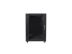 Комуникационен шкаф Lanberg rack cabinet 19" free-standing 15U/600x800 (flat pack) black