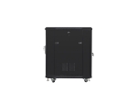 Комуникационен шкаф Lanberg rack cabinet 19" free-standing 15U/600x800 (flat pack) black