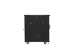 Комуникационен шкаф Lanberg rack cabinet 19" free-standing 15U/600x800 (flat pack) black