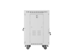 Комуникационен шкаф Lanberg rack cabinet 19" free-standing 15U/600x600 (flat pack) with glass door lcd grey v2